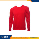 Polo de Algodón Rojo 30/1 Manga Larga