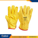 Guante Cuero Puño Corto Amarillo Steelpro