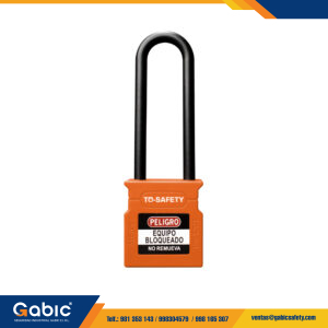 Candado con Arco de Plástico de 76mm Naranja TS WCP76P Dieléctrico To Safety