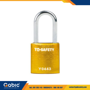 Candado de Aluminio con Arco de Acero 38mm Amarillo TS ALP38S To Safety