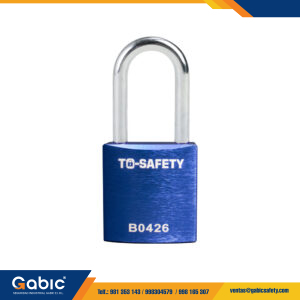Candado de Aluminio con Arco de Acero 38mm Azul TS ALP38S To Safety