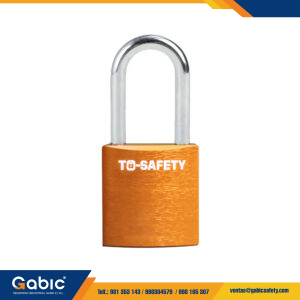 Candado de Aluminio con Arco de Acero 38mm Naranja TS ALP38S To Safety