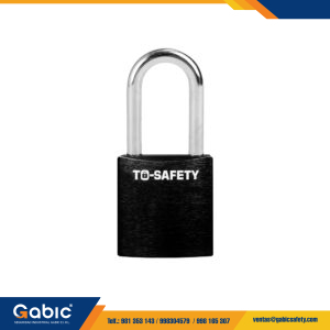 Candado de Aluminio con Arco de Acero 38mm Negro TS ALP38S To Safety