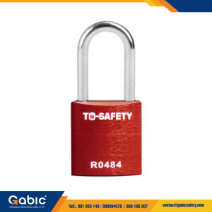 Candado de Aluminio con Arco de Acero 38mm Rojo TS ALP38S To Safety