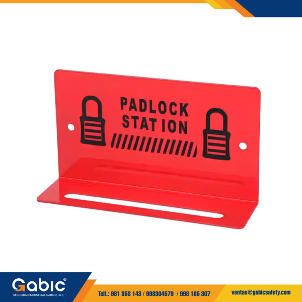 Estacion De Metal Para 5 Candados Rojo (TS-PLS01) To-Safety