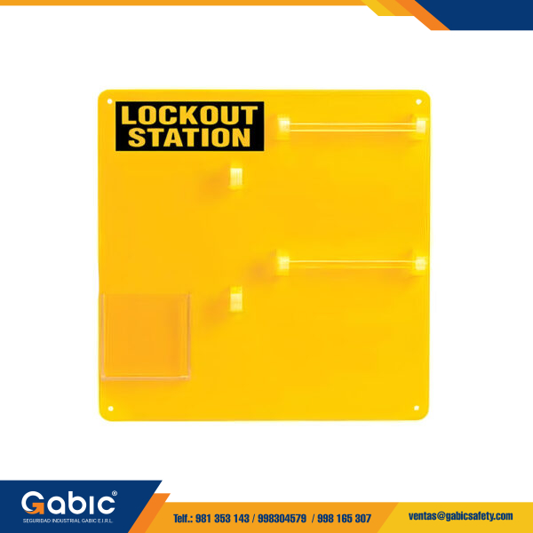 Estación Para Colgar 10 Candados Color Amarillo TS LK12 To Safety