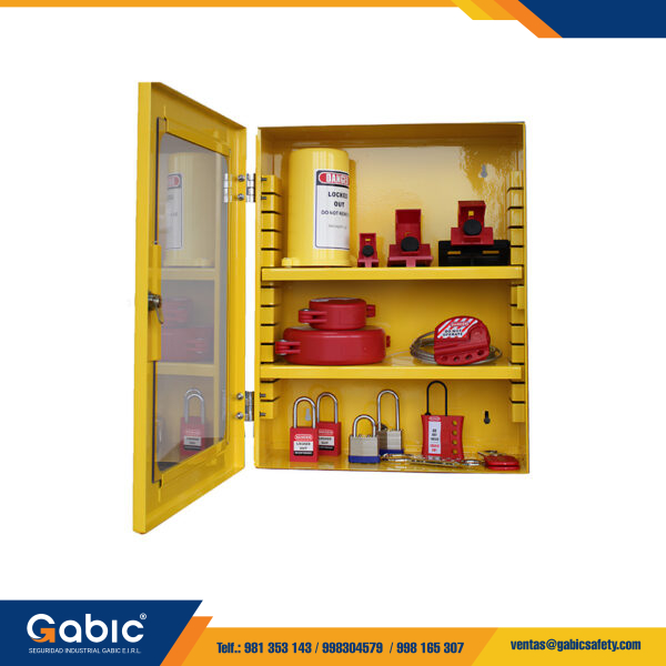 Estación de Bloqueo de Acero en Color Amarillo de 48X60 TS LK03-2 To Safety