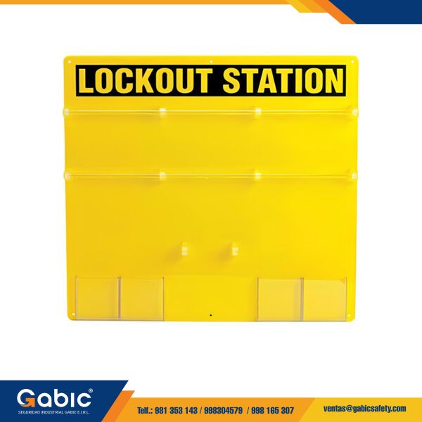 Estacion Para Colgar 36 Candados Color Amarillo TS-LK14 To-Safety