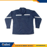 Camisa Drill Azul con Cinta