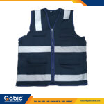 Chaleco Drill Azul con Cinta 1 pulgadas
