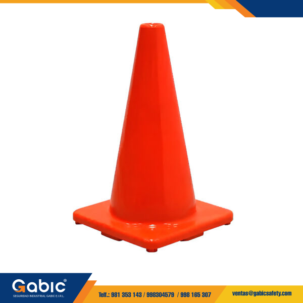 Cono PVC de 12 pulgadas y 18 pulgadas Naranja