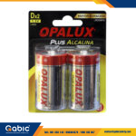 Pila Alcalina Opalux LR20BP2 Tipo D 1.5V