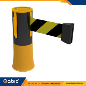 Separador Cinta Para Cono 3Mts Negro Amarillo