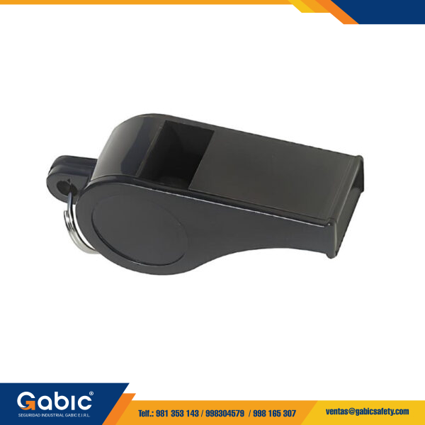 Silbato Plastico Negro Importado