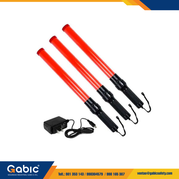 Vara Luminosa Recargable Naranja