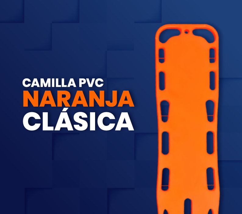 camilla PVC naranja clásica