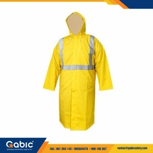 Capotín Impermeable HV Alta Visibilidad Segpro con Cinta Reflectiva