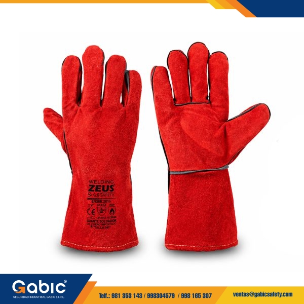 Guante Soldador Weldding Rojo – ZEUS