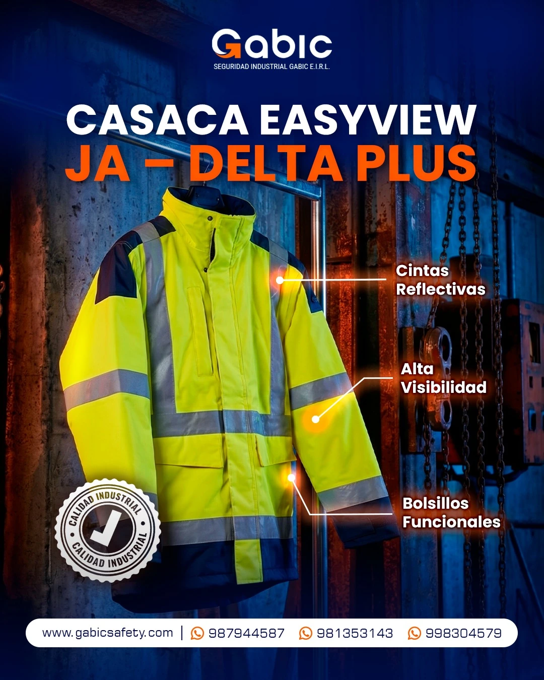 casaca easyview ja de la marca deltaplus