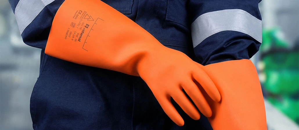 guantes dieléctricos para trabajos industriales